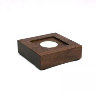 Walnut pedestal with LED - A2-W