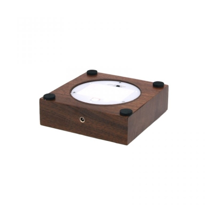 Walnut pedestal with LED - A2-W