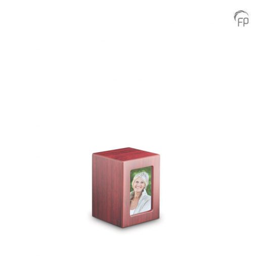 wooden urn with foto mahogany wooden urn with foto mahogany