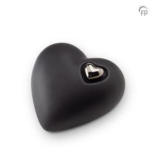 ceramic urn matt black heart ceramic urn matt black heart