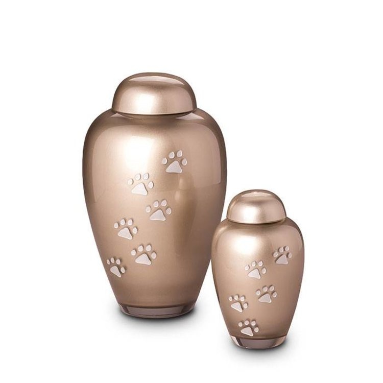 tall glass pet urn cappuccino tall glass pet urn cappuccino