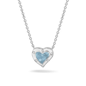 heart gem necklace